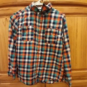 Crazy 8 Plaid Button Up Youth Long Sleeve. Youth XL
